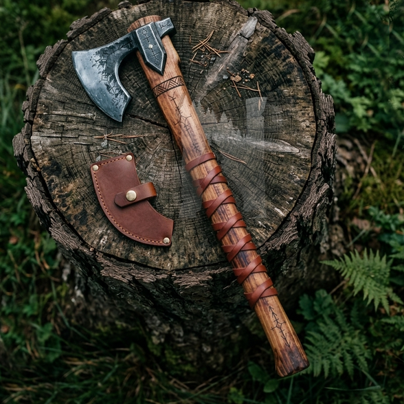 Handmade Mini Leviathan Axe - Hand Forged Kratos God of War Axe