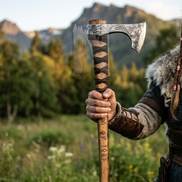 Hand-Forged Scandinavian Mammen Axe - Viking Drakka Hatchet