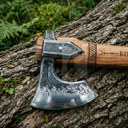Handmade Mini Leviathan Axe - Hand Forged Kratos God of War Axe