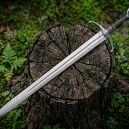 Custom Handmade Acid Washed Templar Cross Sword Replica