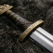Handmade Viking Brass Pommel Sword - Authentic Replica with Scabbard