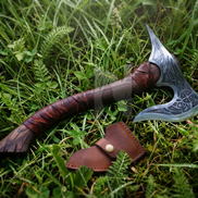 Hand-Forged Viking Axe - Sun Flare Edition Viking Tool