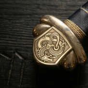 Custom Viking Dragon Sword - Handmade Forged Steel & Scabbard