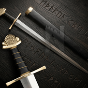 Custom Viking Dragon Sword - Handmade Forged Steel & Scabbard
